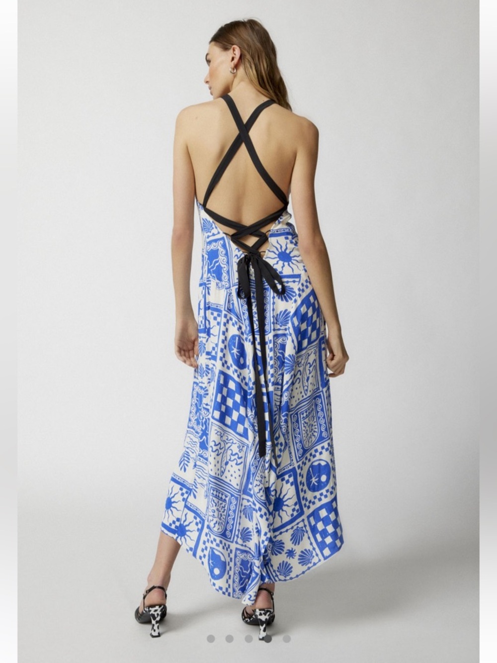 Janet Strappy Back Midi Dress